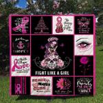 skull gift sugar skull girl breast cancer awareness quilt d2485118