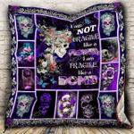 skull girl cl2100456mdq quilt blanket d2479059