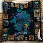 skull gothic cl280675 quilt blanket d2481901