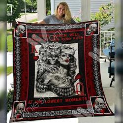 Skull Husband And Wife Awesome E Quilt Derqlg