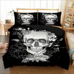 skull inflowers custom bedding set bedroom decor d2114776