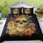 skull king flowers bed sheets spread comforter duvet cover bedding sets d2120801