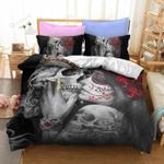 skull kiss tattooed lady bed sheets spread comforter duvet cover bedding sets d2125489