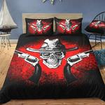 skull loves guns bed sheets spread comforter duvet cover bedding sets d2125443