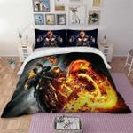 skull motorcycle duvet cover quilt cover bedding set d2114089