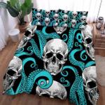 skull octopus bt030957b bed sheets spread comforter duvet cover bedding sets d2236611