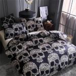 skull pattern 3d printed bedding set soft lightweight microfiber d2232579