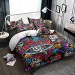 skull pattern printed bedding set bedroom decor d2230825