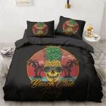 skull pineapple duvet cover bedding set d2120705