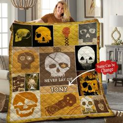 Skull Quilt Blanket Hhh290554Nh