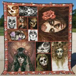 Skull Quilt Blanket Ver 23  Quilt