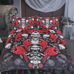 skull red wings bed sheets spread comforter duvet cover bedding sets d2125102