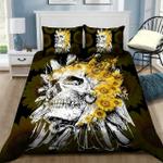skull sunflower bedding set qa d2123657