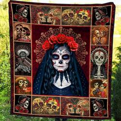 Skull YE050703A TBG Quilt Blanket