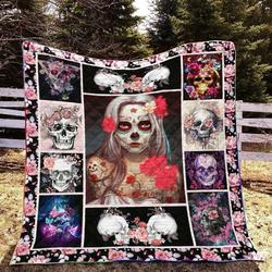 Skull Ye100709A Tbg Quilt Blanket