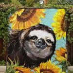sloth and sunflower hur quilt bevrea d2486595
