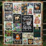 sloth makes me happy quilt blanket tm99 quilt d2415280
