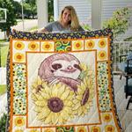 sloth sunflower cl14100451mdq quilt blanket d2483902