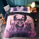 smoke flame skull printed bedding set bedroom decor d2126562