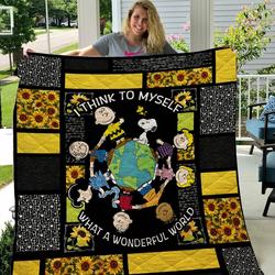 Snoopy And Friends Sunshine Quilt  Quilt