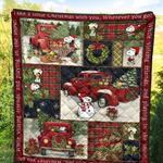 snoopy christmas quilt home decor quilt d2420426