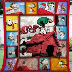 Snoopy Flying 3D Summer Quilt  Quilt
