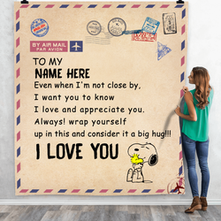Snoopy I Want You To Know I Love You Quilt, Personalized Love Gift For Your Love - N11