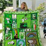 snoopy st patricks day quilt blanket 01 d2435769
