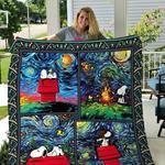 snoopy starry night style quilt blanket best gifts for fans birthday d2433837