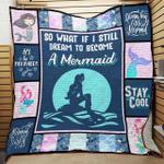 so what if i still dream to become a mermaid quilt blanket great customized blanket gifts for 0
