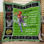 soccer love for what you are doing or learning to go quilt blanket great customized blanket gifts 0