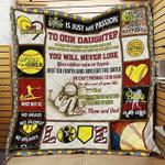 softball daughter love mom and dad hur quilt cysiyt d2488740