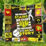 softball no story while premium quilt blanket quilt d2418148