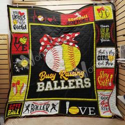 Softball Quilt Blanket Dhc03021476Td