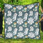 somoyed dog cl12100611mdq quilt blanket d2480530