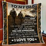 son to dad deer hunting quilt blanket d2448883