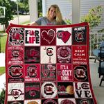 south carolina gamecocks keep calm and cheer for the gamecocks quilt blanket great customized 1