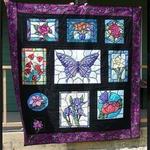 stained glass butterfly cla2210433q quilt blanket d2479653