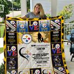 steelers to my granddaughter love grandpa quilt d2423057