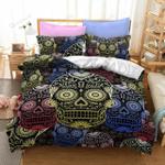 sugar beauty skull bed sheets spread comforter duvet cover bedding sets d2125433