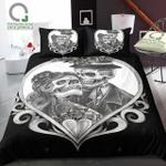 sugar skull couple printed bedding set bedroom decor d2126582