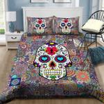 sugar skull flowers pattern bed sheets spread comforter duvet cover bedding sets d2125422