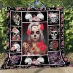 sugar skull look at me quilt blanket chrismas gift dhc04011197dd d2481463