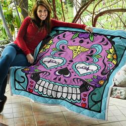 Sugar Skull Nurse Quilt Blanket Dhc020120188Td
