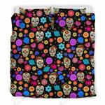 sugar skull party for lovers of skulls printed bedding set bedroom decor d2126889