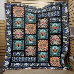 Sugar Skull Powerfull Sugar Skull Quilt Blanket Chrismas Gift Dhc04011233Dd