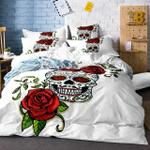 sugar skull rose printed bedding set bedroom decor d2126158