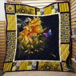 sunflower and butterfly quilt blanket d2453097