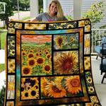 sunflower quilt blanket quilt d2413355