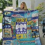 surfing peace quilt blanket great customized blanket gifts for birthday christmas thanksgiving 0